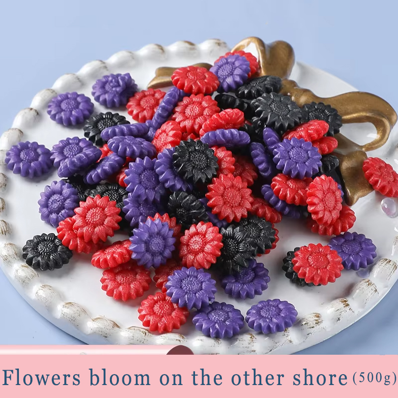 Les fleurs fleurissent de l'autre rive