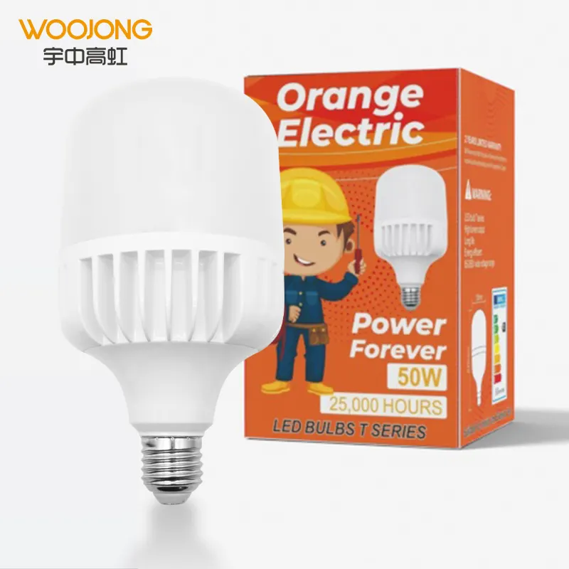 Woojong vente en gros 50W 60W 70W 80W 100W 3000K/4000K/6500K ampoule à led e27 b22 E40 ampoules à led coulées sous pression
