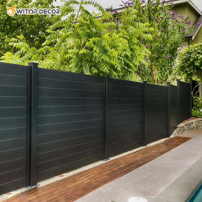 Забор для пикета для сада винил WITOP Декор наружный алюминиевый натуральный под давлением обработанный древесиной Тип порошковое покрытие