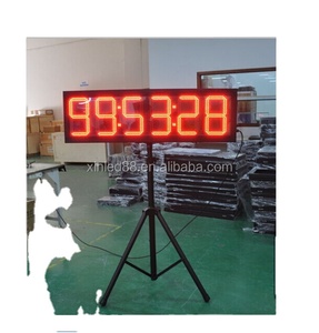 New produkt eine seite doppel seiten zeit uhr temperatur 7 segment digitale zahl führte zeichen led-anzeige - Product Image 6