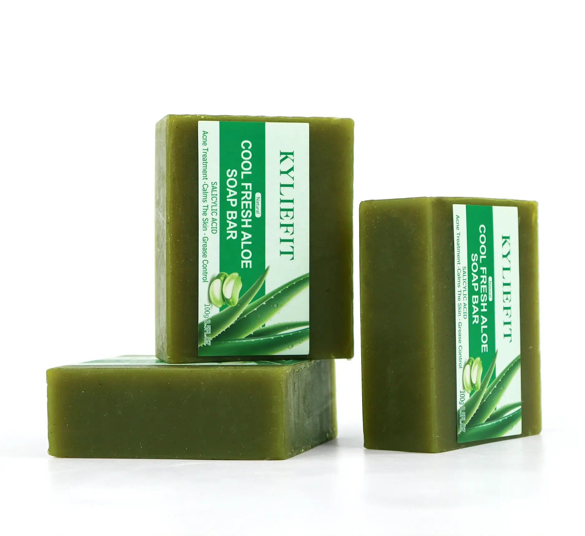 Savon Éclaircissant d'Aloe Vera Frais Fait Main Naturel en Mousse pour Hôtel et Articles de Toilette