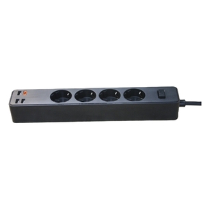 Presa di alimentazione Multi spina con cavo di prolunga universale a 4 vie e 3 porte Usb e presa di alimentazione 1 porta tipo-c per spina Standard EU - Product Image 2