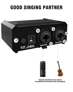 Amplificador de auriculares de 2 vías para instrumentos de batería, interfaz profesional, interfaz de Audio, amplificador de Monitor en la oreja, 1 unidad - Product Image 4
