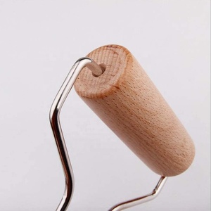 Küçük boyutlu Metal kolu ahşap seramik çömlek kil silindir basınçlı çamur sopa oklava polimer kil heykel aracı - Product Image 3