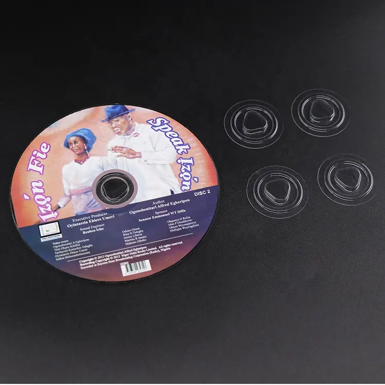 Прозрачный ПВХ-паук на клейкой основе, оптовая продажа, пластиковый DVD-концентратор на клейкой основе, CD-диск, DVD-паук, вакуумный сформированный CD-концентратор