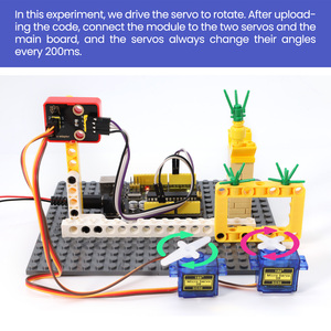 Keyes tudio STEM Programmier-Servo adapter modul mit Gehäuse Kompatibel mit Bausteinen