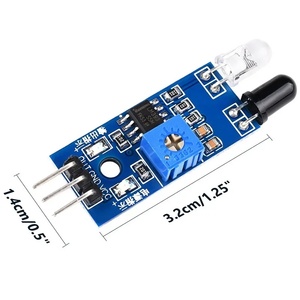 Módulo de Sensor de evitación de obstáculos infrarrojo IR de electrónica inteligente, Robot de coche inteligente, fotoeléctrico reflectante de 3 pines, 3 uds.