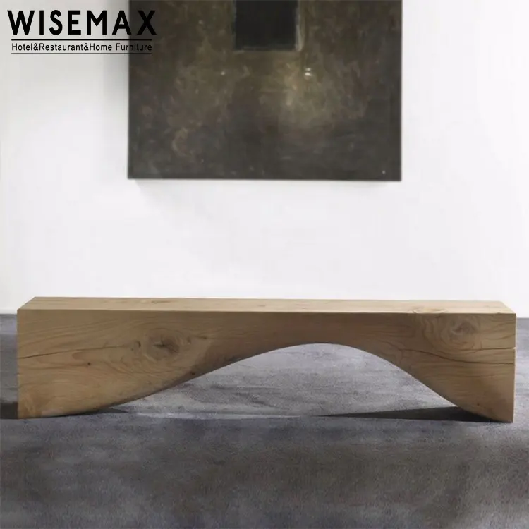 WISEMAX-Silla de Banco larga creativa nórdica, muebles de alta calidad para sala de estar, moderna, de madera para el hogar