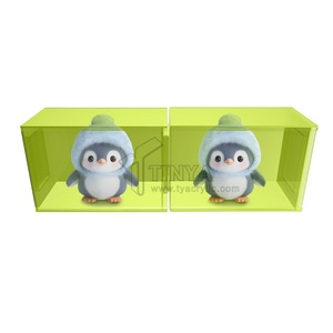 Espositore acrilico impilabile personalizzato per figure di Labubu ripiano di assemblaggio modulare Pop Mart da collezione - Product Image 6