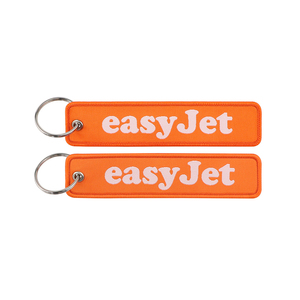 Thiết Kế Tùy Chỉnh Vải Mang Nhãn Hiệu Hãng Hàng Không Khóa Keychain Pilo Dệt Thêu Máy Bay Phản Lực Tag Keychain Bay - Product Image 4