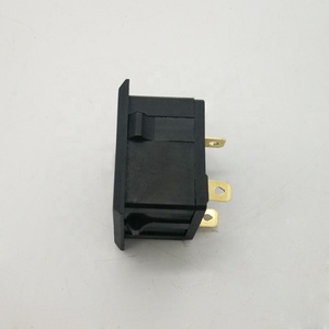 AC 250V 10A evrensel tip paneli dağı fiş adaptörü güç konektör soket siyah vidalı bağlantı 3 pin giriş priz soket - Product Image 2