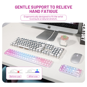 Alfombrilla de ratón para juegos de TPU transparente personalizada con reposamuñecas antideslizante impermeable Base de silicona alfombrilla de ratón para teclado numérico para oficina - Product Image 2