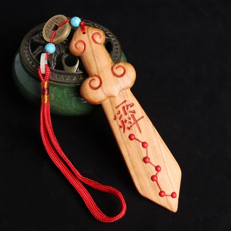 Inlaid with cinnabar five emperor coins