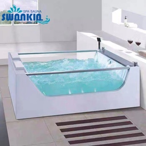 Swankia Round Solid Surface <span class=keywords><strong>Embedded</strong></span> Badewannen Drop In Acryl Indoor Whirlpool Whirlpools