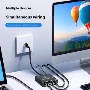 Gigabit Network Distributor 1-to-2 Network Port RJ45 Cable <strong>Splitter</strong> 1-to-4 Switching Route Audio <strong>Splitter</strong> &amp; Converter - Product Image 3
