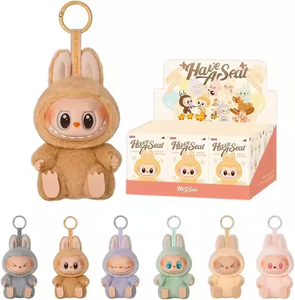 Labubu Blind Box Keychain PVC Plush Doll <strong>in</strong> Monster Theme POPMART <strong>Website</strong> Barcode Scanner <strong>Toy</strong> for Boys and Animal Lovers - Product Image 4