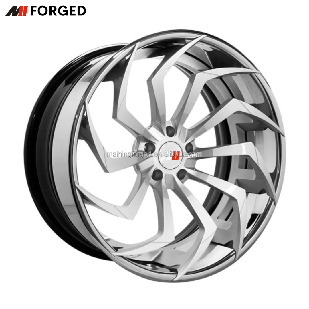 MN 5x120 ruote forgiate personalizzate in 2 pezzi per Chevrolet Corvette C8 Ferrari 360 F430 Volkswagen MK7 BMW E9X M3 F87 M2 cerchi