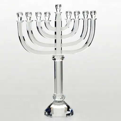 celebrato menorah candelabri di cristallo