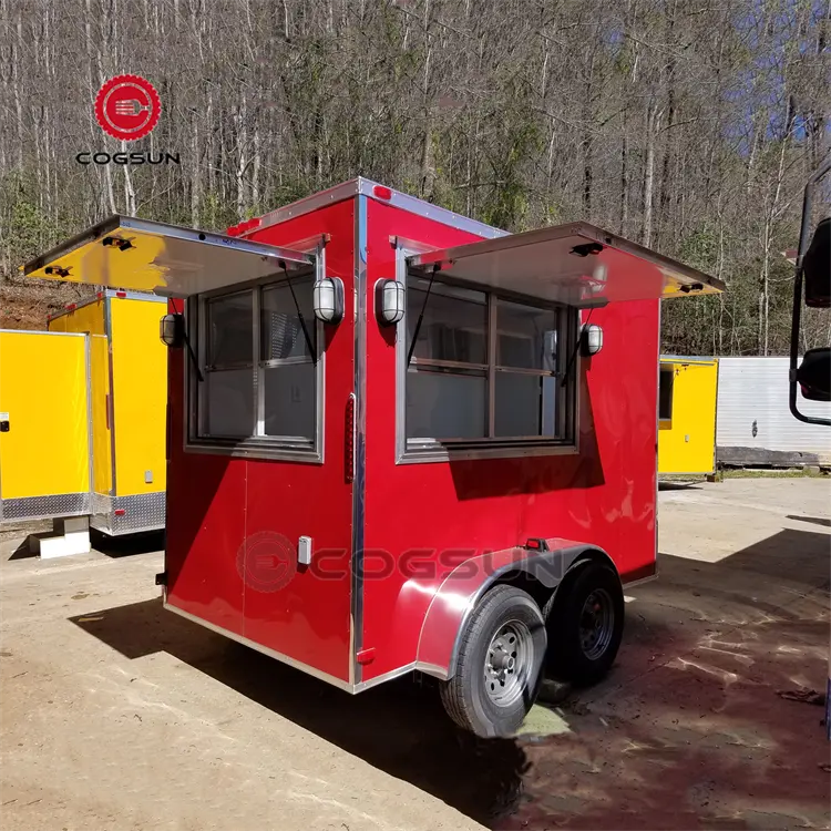 Venda quente preço de fábrica carrinho de comida loja de comida móvel trailer pizza cachorro-quente personalizado fabricação de caminhão de comida com cozinha completa