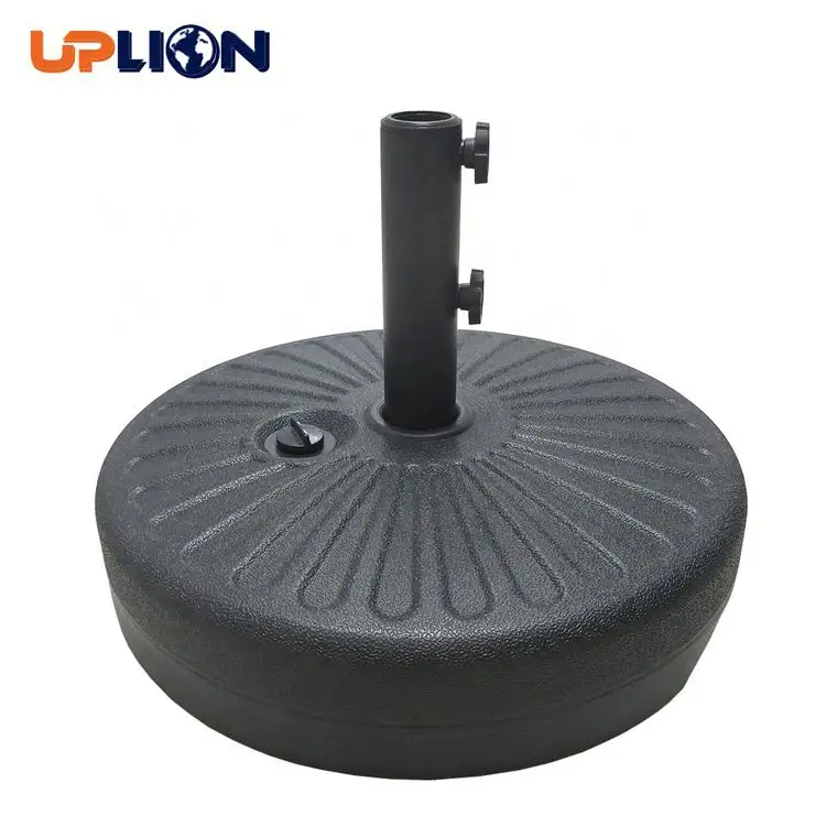 Uplion più popolare ombrellone Base in resina ombrellone tondo in plastica Base per ombrellone riempita d'acqua