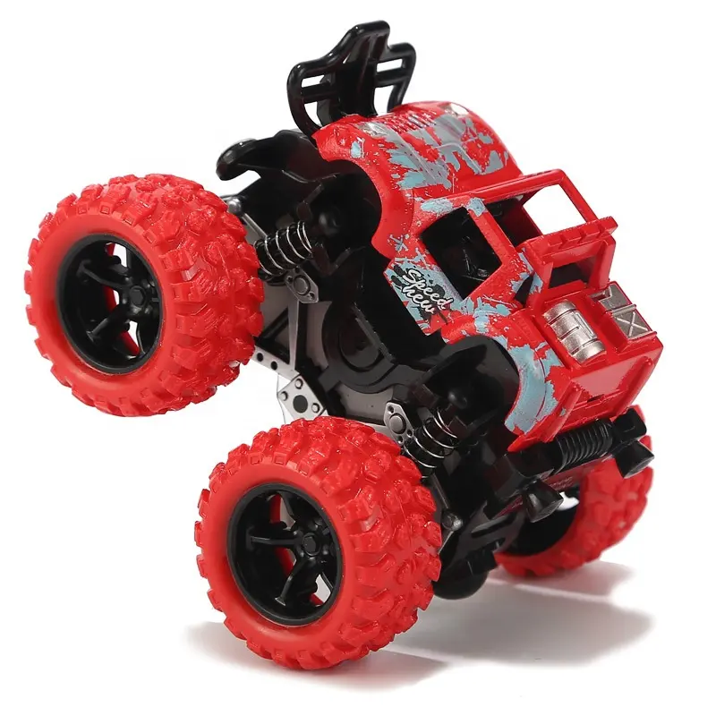Vehículo todoterreno de cuatro ruedas de inercia para niños, simulación de coche, juguete de fricción inercial