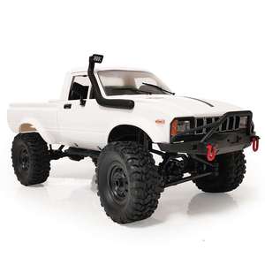 WPL C24 1/16 ölçekli 4WD RC araba 2.4G paletli Off-Road 2CH araç modelleri Motor Servo ve kafa ışık içerir - Product Image 5