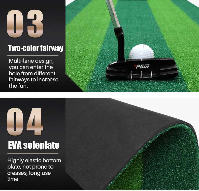 PGM GL004 Di Động Trong Nhà Và Cửa Tập Golf Thảm Xanh