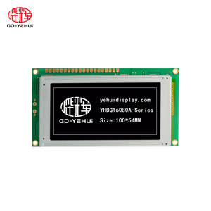 Venta al por mayor 160x80 Cob STN FSTN Módulos LCD gráficos 3,3 V 5V 16080 Matriz de puntos Pantalla LCD monocromática Fondo azul amarillo verde - Product Image 3