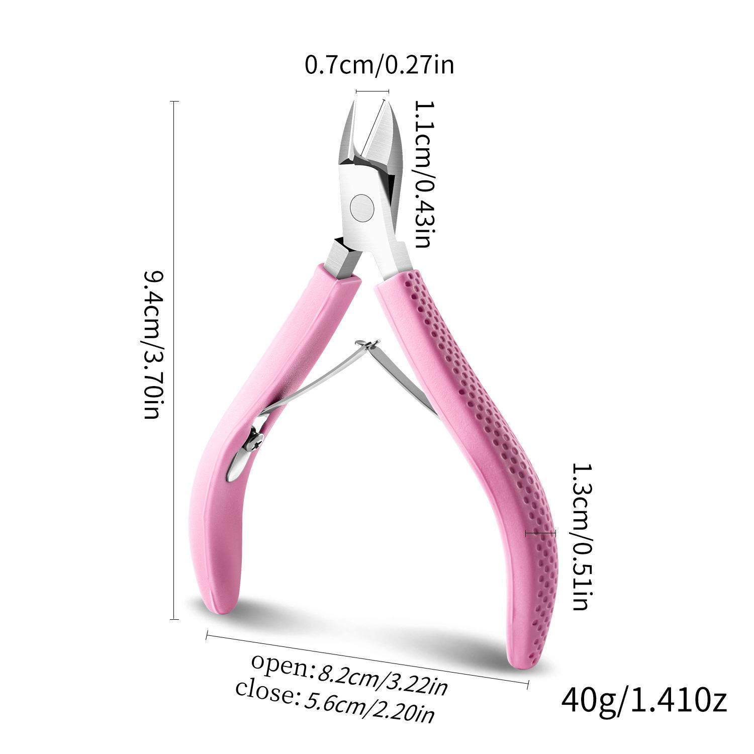 Pink silicone handle