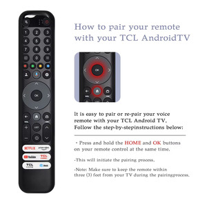 Aoluo yeni RC833 GUB1 ses akıllı TV uzaktan kumanda için TCL QLED akıllı Google TV 50 55 65 75C645 P745 C745 C845 43LC645 - Product Image 2