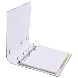 Custom 4-Ring Binder File Manager Paper Cardboard <strong>Notebook</strong> with Circular Ring for Presentation and <strong>Document</strong> Folder Storage - Product Image 5