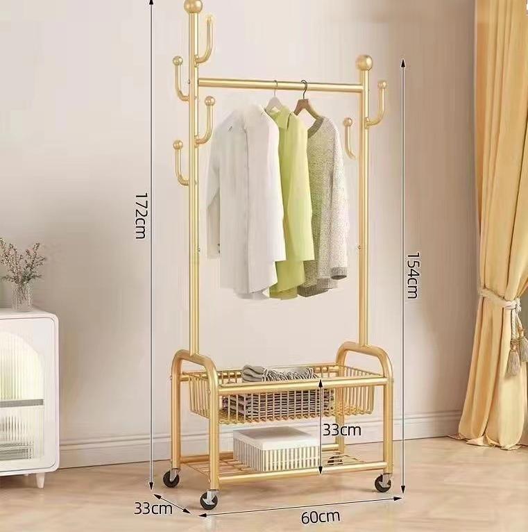 Cesto portaoggetti a doppio strato, oro, lusso leggero, 60 cm.