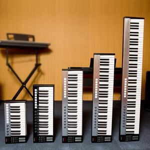 WORLDE-controlador de teclado mini midi, 25 teclas, con almohadilla de tambor, portátil