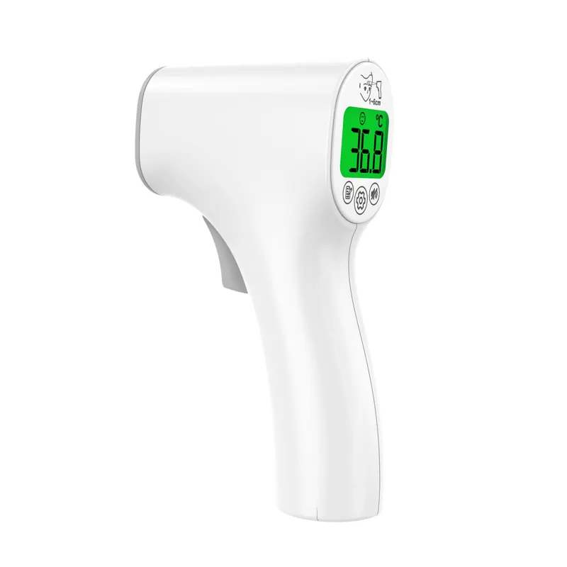 MDR sertifikalı temassız tip dijital termometreler tabanca kızılötesi alın termometresi CE tıbbi ve 510K