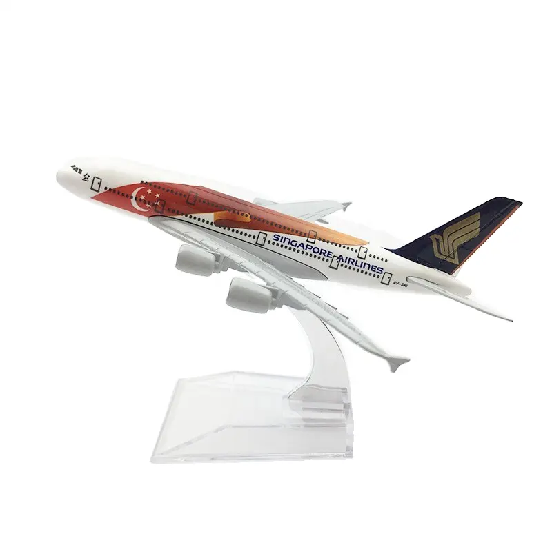 Quà Tặng Cá Nhân Quy Mô 1:400 16Cm Airbus A380 Singapore Airlines Máy Tính Để Bàn Mô Hình Máy Bay