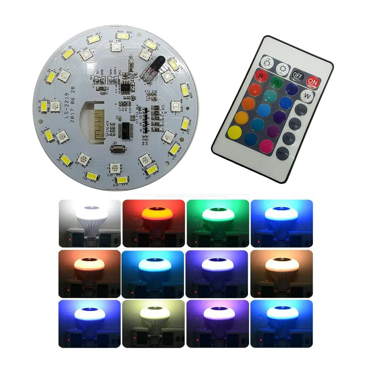 Carte pcb led multicolore onduleur led par pcb personnalisé pcb pcba