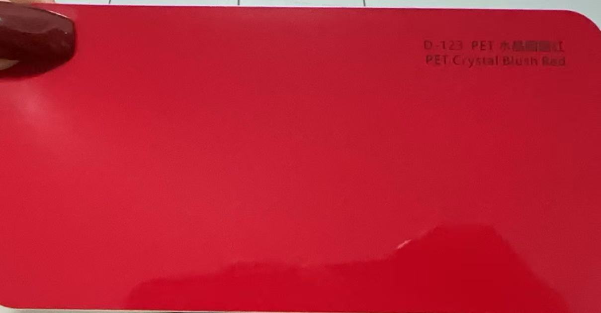 Rojo rubor cristal