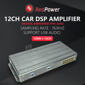 Amplificador DSP para coche de 12 canales de 1440W con HDMI Coaxial óptico RCA Entrada de alto nivel RCA Salida de alto nivel 192kHz Tasa de muestreo - Product Image 5