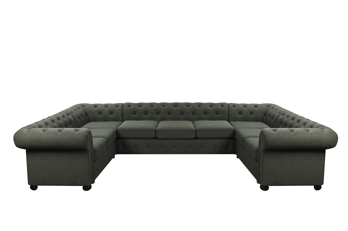 Comfortable Design Velvet Seater Sofa Set Living Room Blue Cheap Chesterfield Sofa