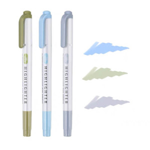Punta a scalpello doppia testa liscia scrittura fantasia colore evidenziatore pennarello evidenziatore personalizzato produttori all'ingrosso - Product Image 5