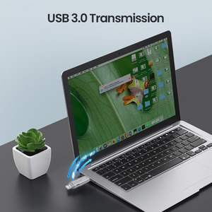 PSDAカードリーダーUSB3.0 & Type C to SDTFカードリーダー (PCラップトップアクセサリー用) スマートメモリカードリーダーSDカードリーダー - Product Image 5