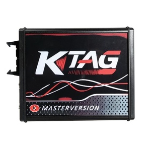 Herramienta de programación de ecu automática, placa roja KESS K-TAG V7.020, versión europea, sin límite de fichas