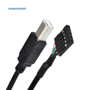 Cable USB 2,0 tipo B macho a Dupont 2,54mm, conector hembra de 5 pines para impresora