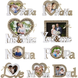 Chữ cái tiếng anh trang trí bằng gỗ sáng tạo sang trọng Châu Âu <span class=keywords><strong>Mr</strong></span> & Mrs bàn đám cưới đạo cụ - Product Image 5