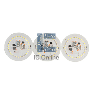 DC-DC DOB LED PCBA บอร์ด 9W A60 LED 8 ชิ้นขนาด 45.8*45.8 มม.SMT อิเล็กโทรไลซิส 10uf 100 v Bom SMT PCBA One-Stop บริการ - Product Image 2