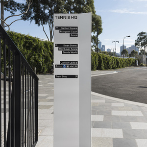 Custom Factory Guide Sign Project Commercial Real Estate Wayfinding Public Wayfinding Sign Design - Product Image 3
