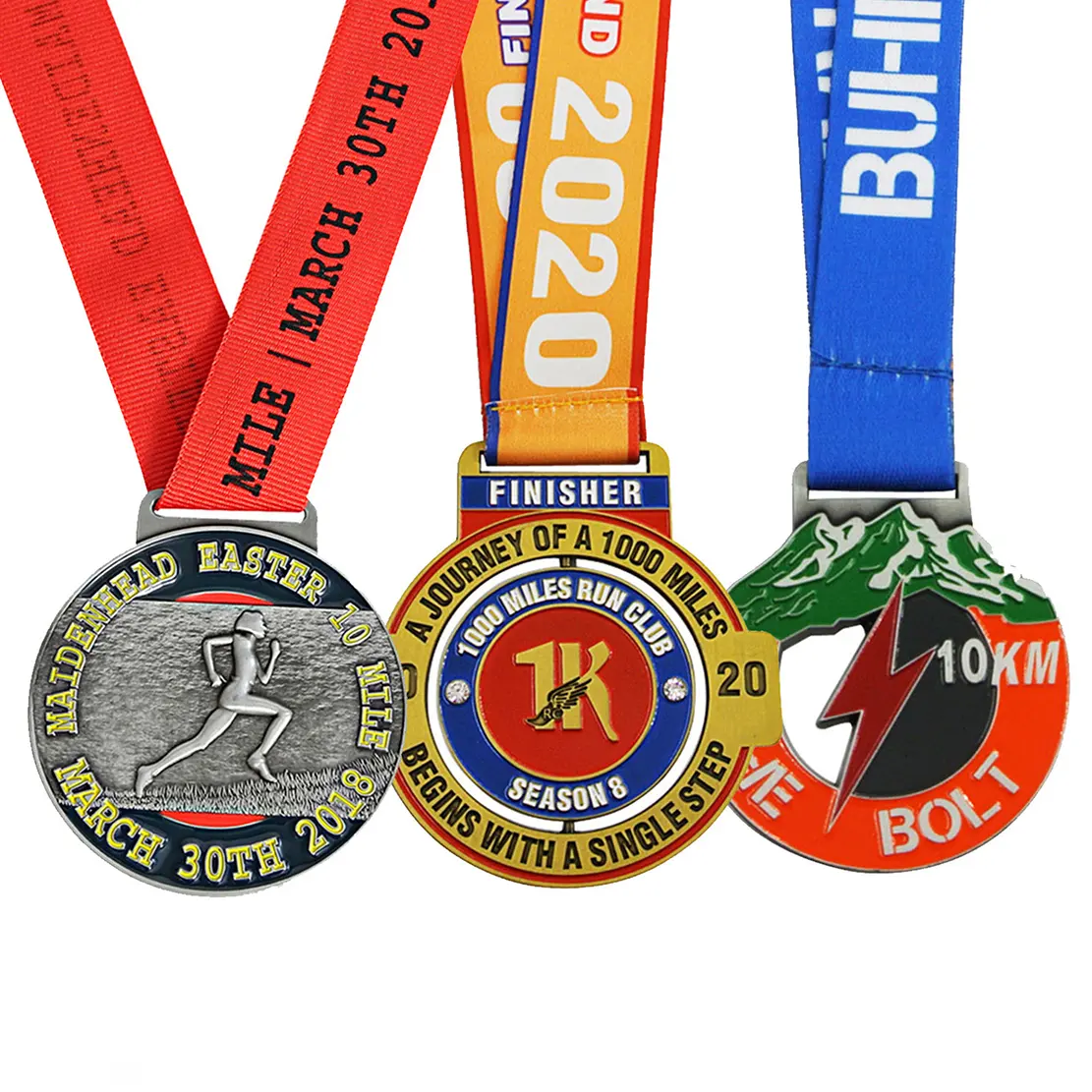 Factory Custom Event Sports Medals Swimming Running Taekwondo Medal Sports Metal Gold Medals With Ribbon