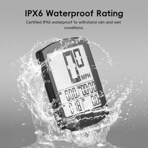 Cuentakilómetros para bicicleta, velocímetro, ordenador inalámbrico para bicicleta, LCD IPX6, resistente al agua, batería de 30 horas, carga tipo C, ordenador para bicicleta - Product Image 3