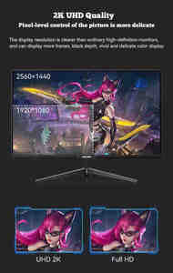 PC液晶モニター24 27 32インチ165Hz 2KディスプレイRgbライトバーワイドゲーム画面144Hzコンピュータモニター - Product Image 5