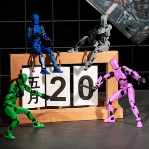 Hand-Made 3D Printed 13 Multi-Joint Action Figure New ODM PVC Material Lucky Frozen Robot Decompression Artifact Assembly <strong>Toy</strong> - Product Image 2